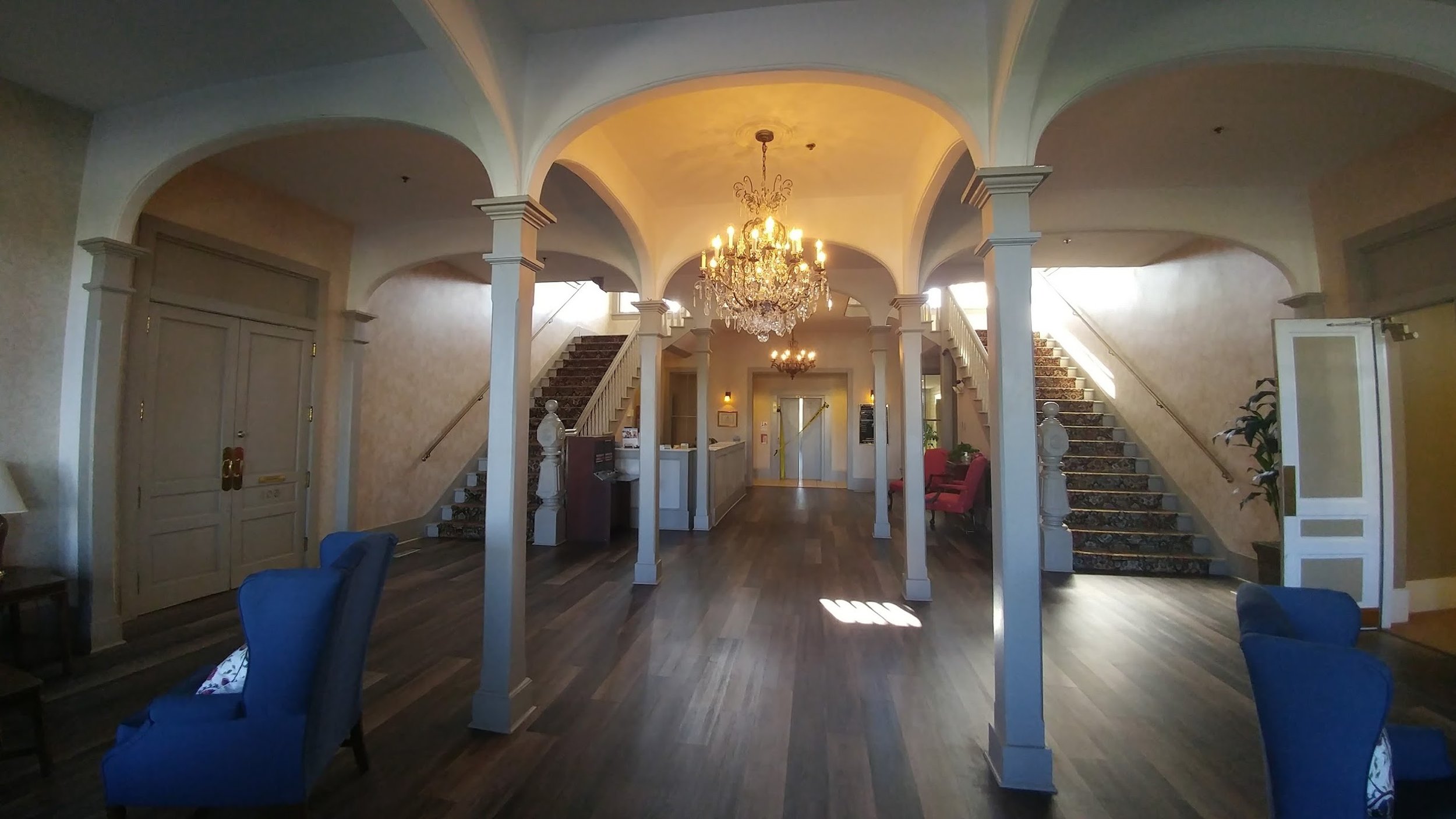 Beautifully restored lobby