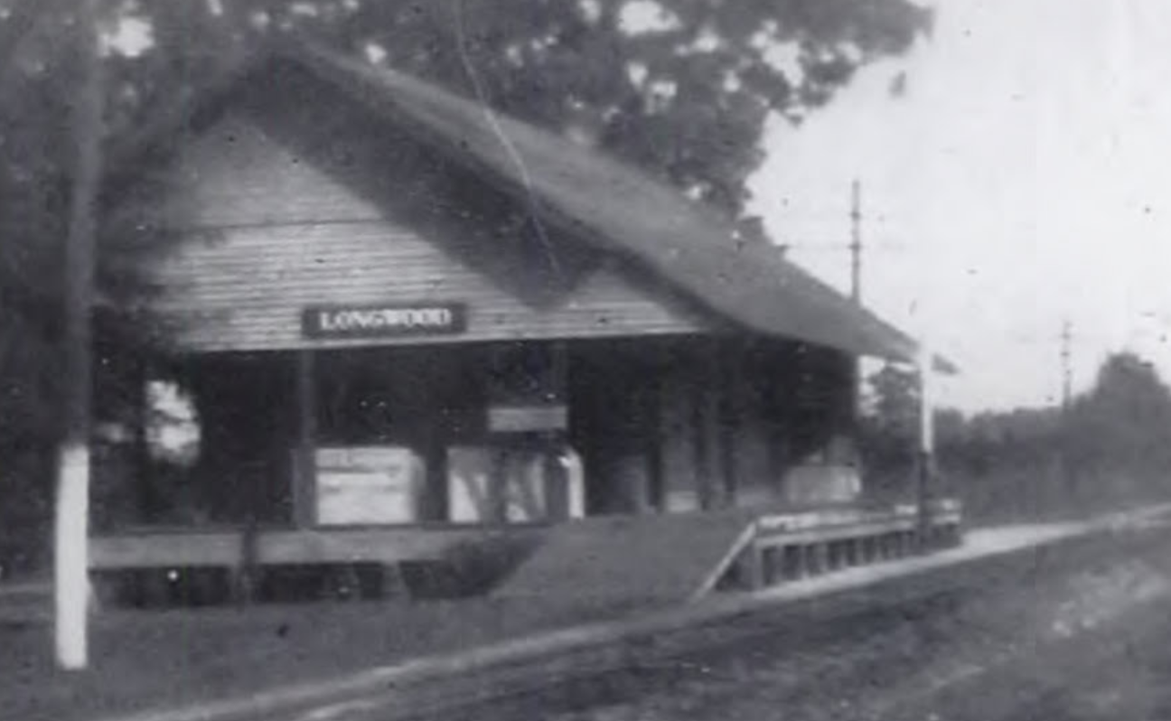 Back side facing north in its original location in Longwood.