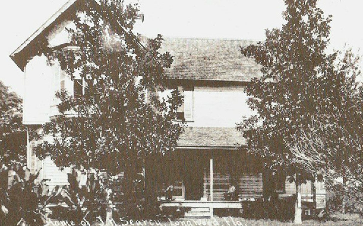 The two-story Searcy estate built in 1888 still stands along West Church Avenue (old Markham Road) next to the gated community known as "The Landings".