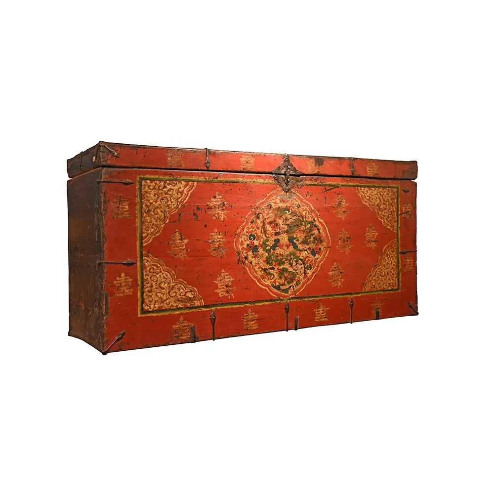 Trunk with Dragon and Longevity Symbols