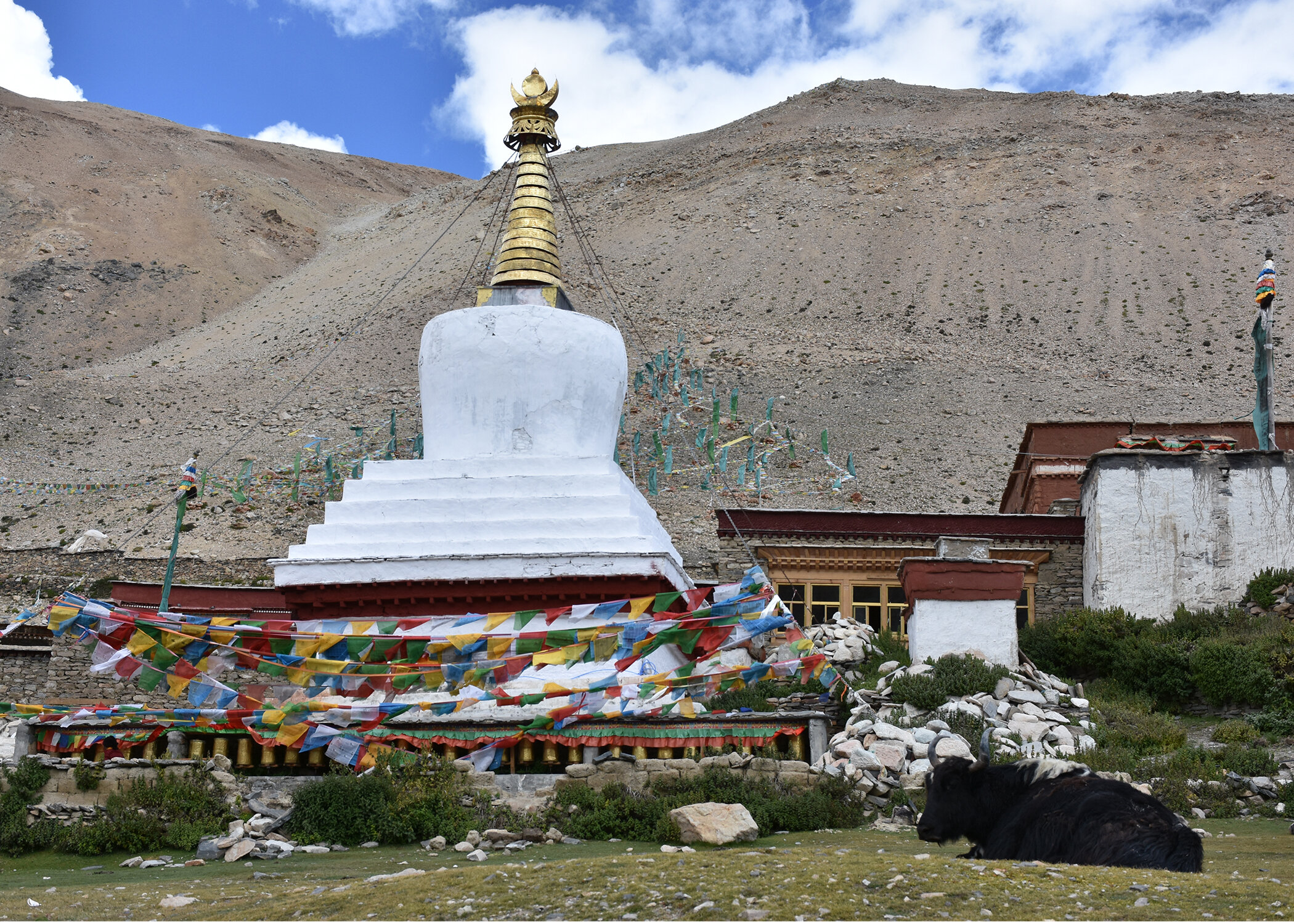 Stupa at Rombuk Monastery