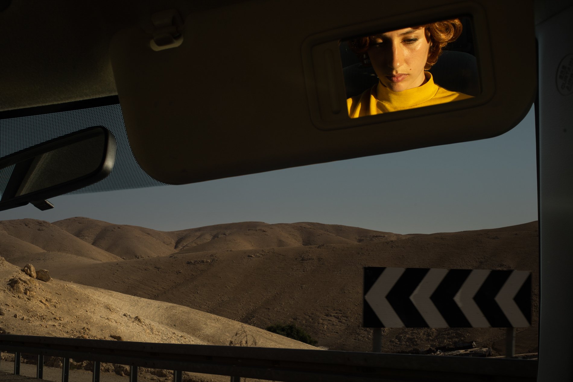 Rear-view Mirror (self-portrait), 2019 .