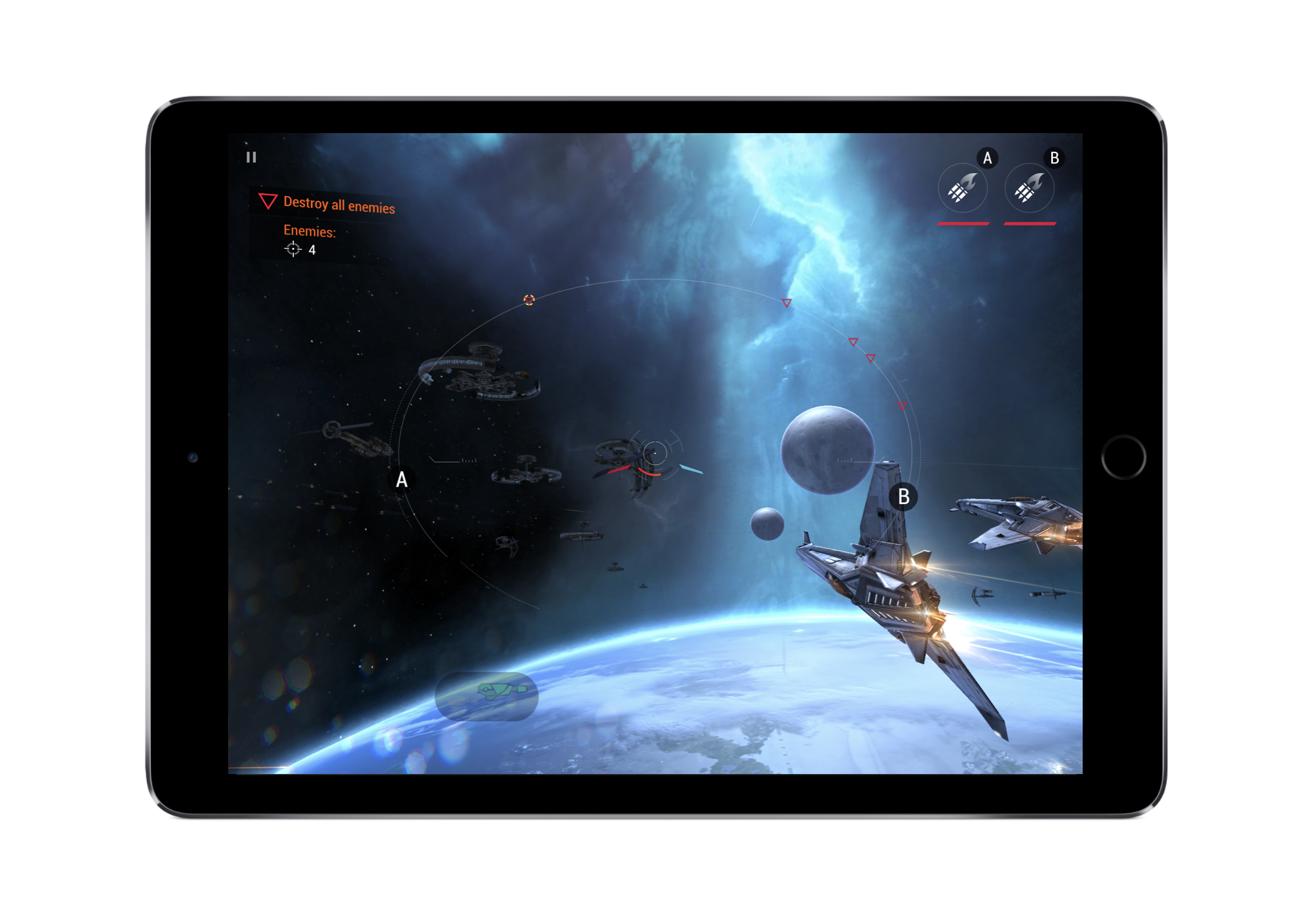 In Galaxy on Fire- Manticore RISING&nbsp;by Fishlabs, the developer gradually teaches the basic controls and metagame during the first few levels. &nbsp;Later on, they explain more advanced controls like the ability to evade.&nbsp;