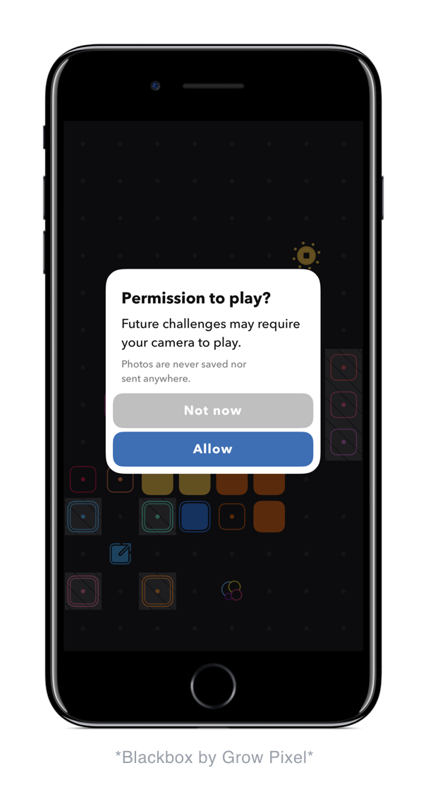 Black Box by Grow Pixel does an amazing job of asking for permissions in context as well as being clear as to WHY they are asking for these permissions.