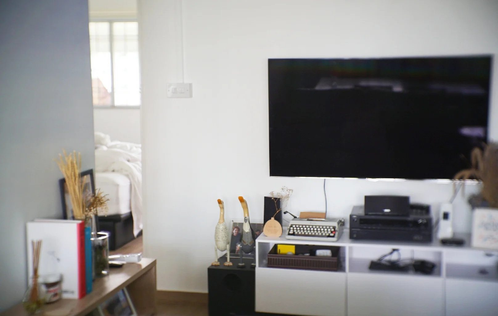 The view from the couch.