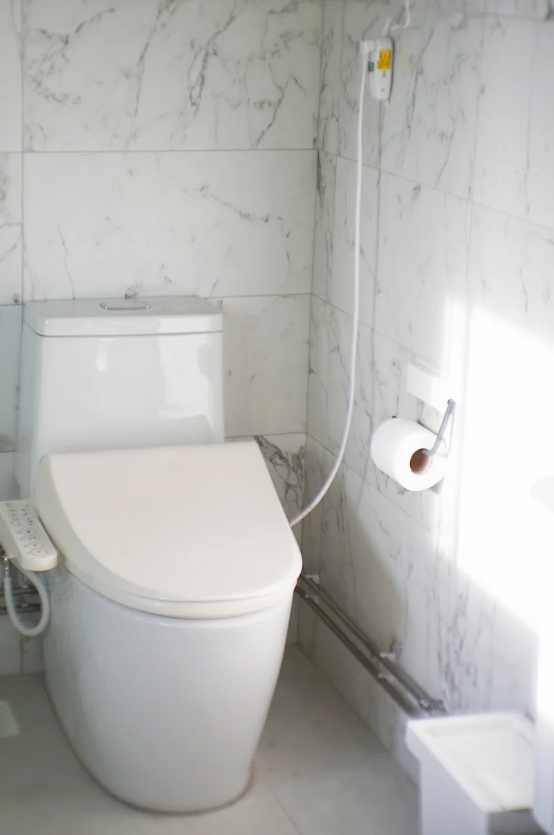 Our automated Japanese toilet seat.