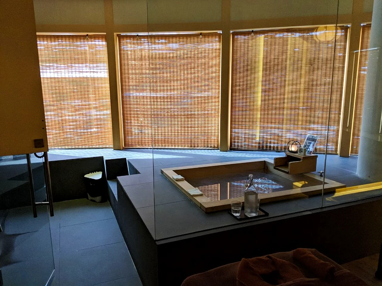 The Hinoki onsen was luxurious, and we do recommend it.
