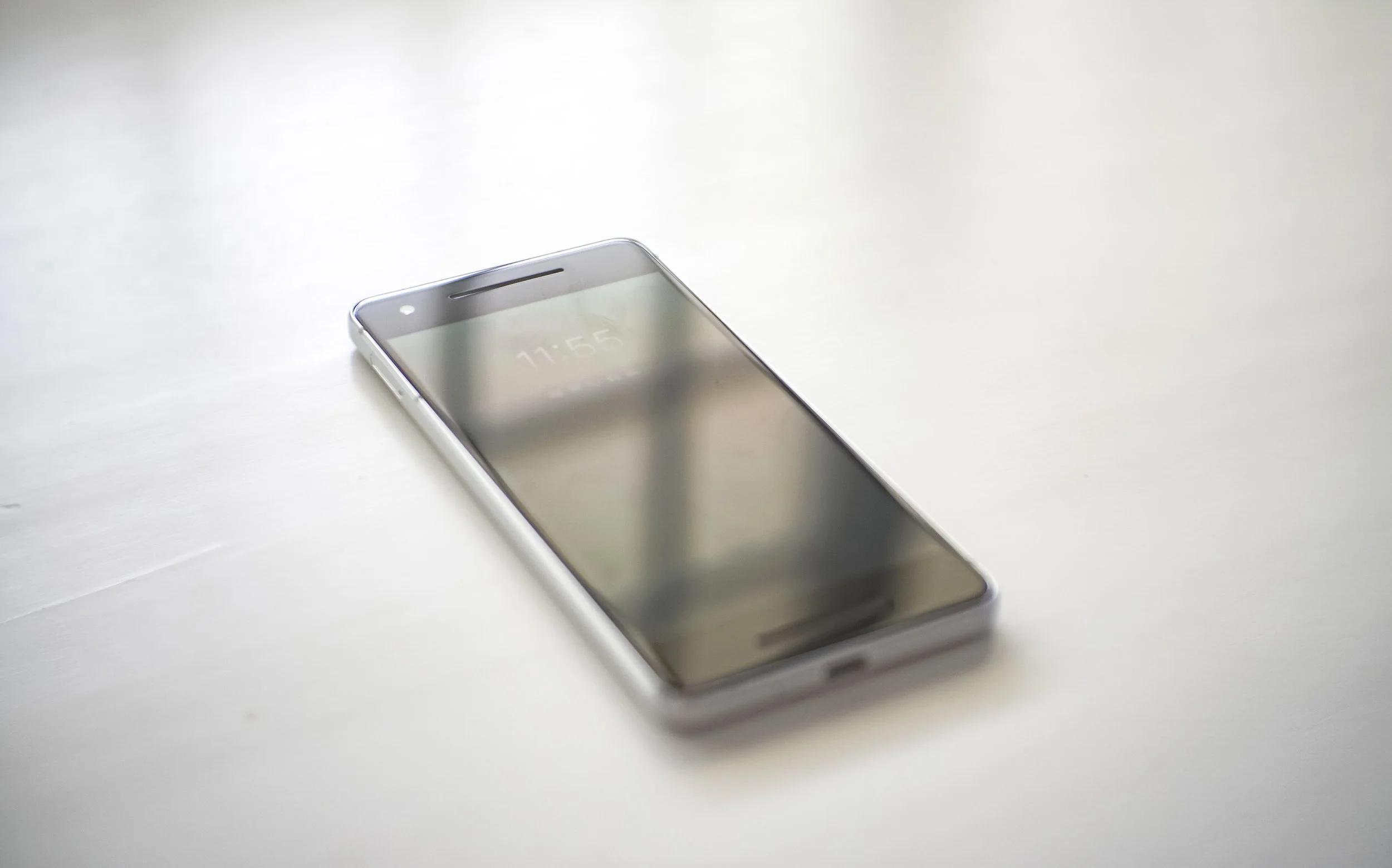 The Google Pixel 2 - if you look closely you'll see its always-on display.