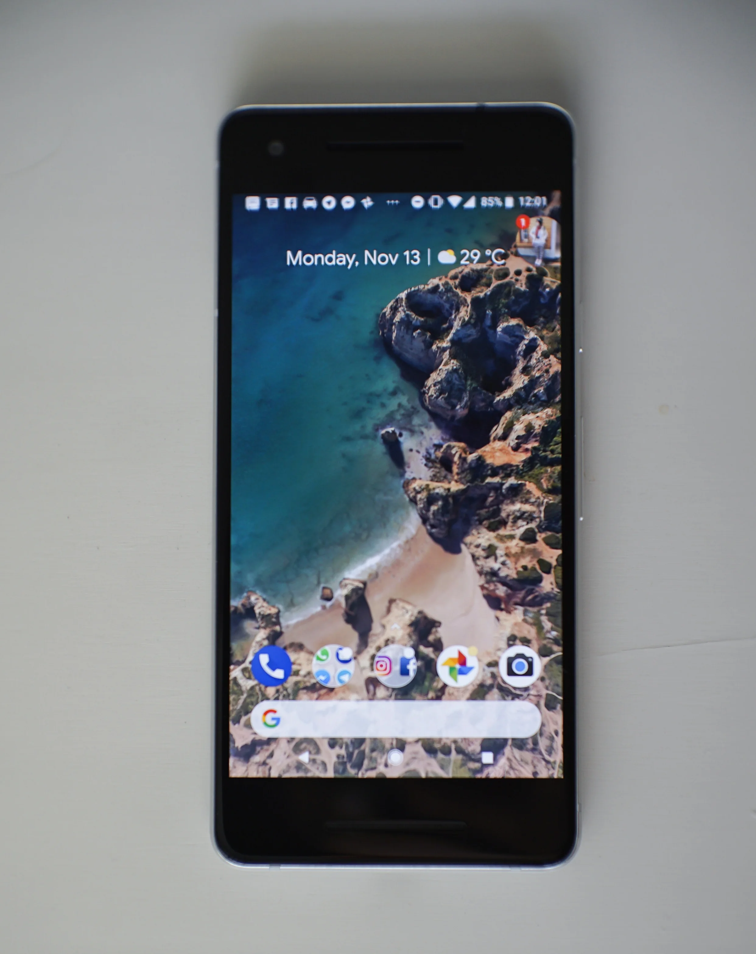 Yes, the Google Pixel 2 has "thick" bezels. No, it doesn't bother us at all.