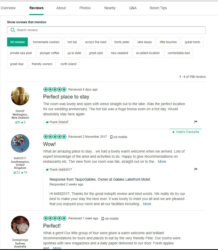 TripAdvisor has a different user review structure, but usually has more reviews (which are more wordy/comprehensive).
