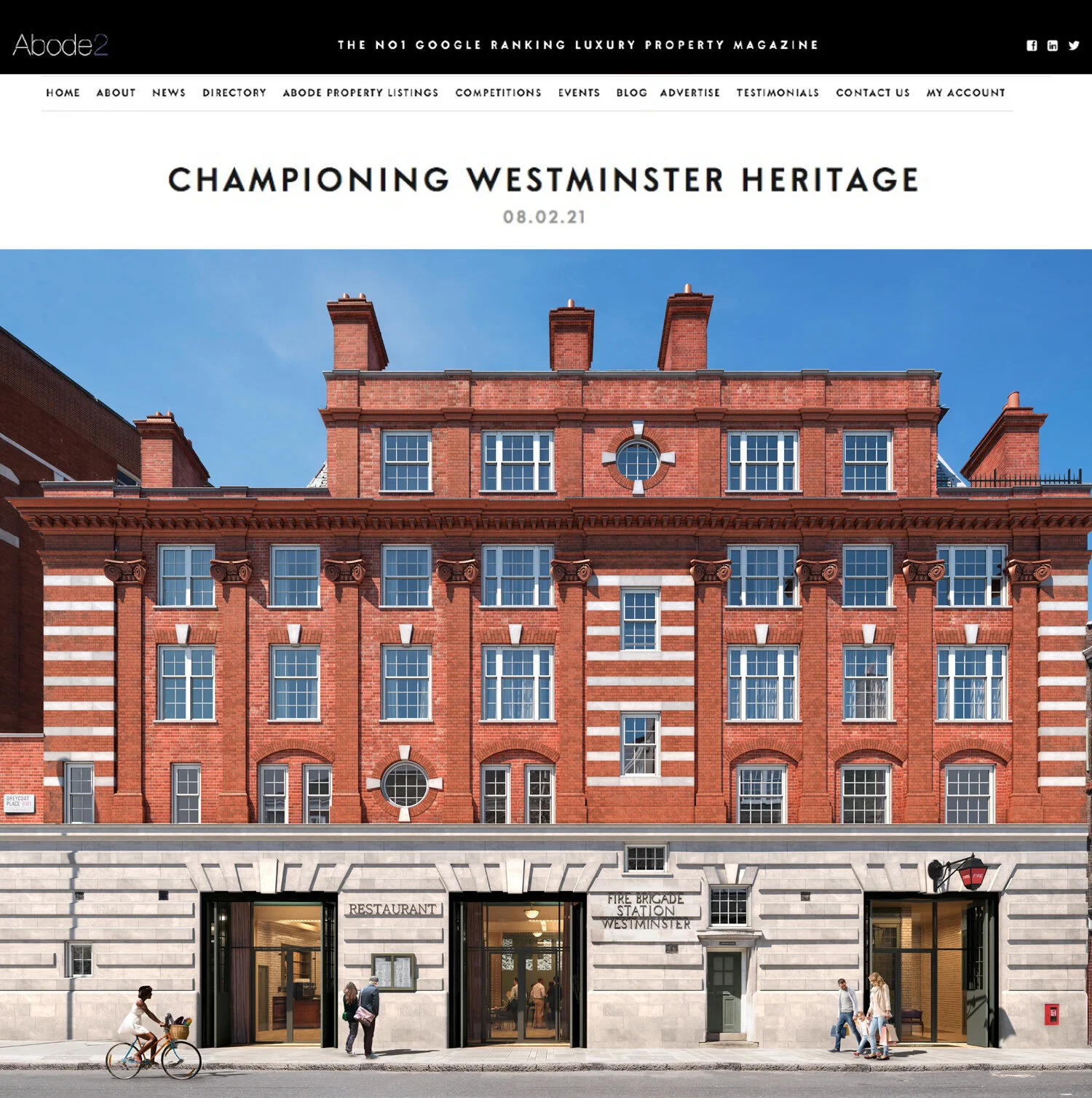 Westminster Fire Station featured in Abode 2