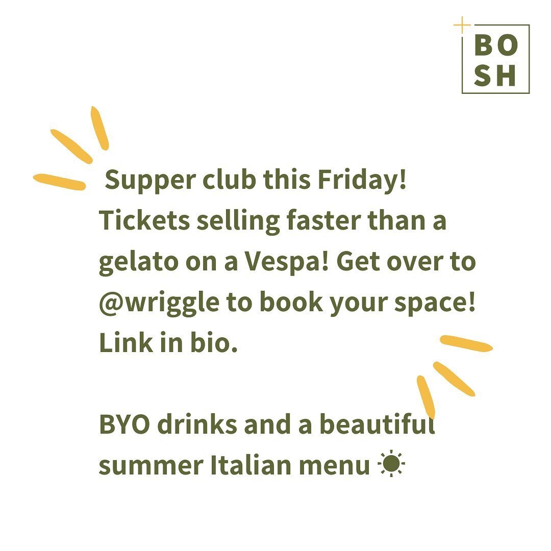 #supperclub #italian #BYO #summer #gelatoonavespa #eatout #social #bristol