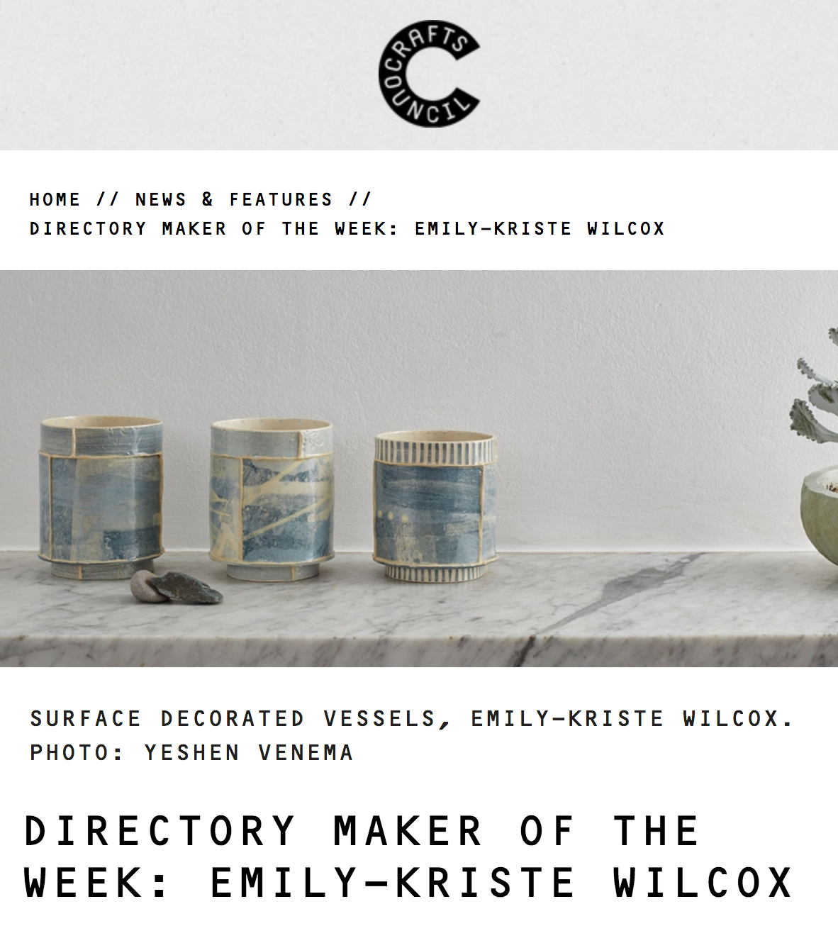 Crafts Council: Maker of the Week, March 2017