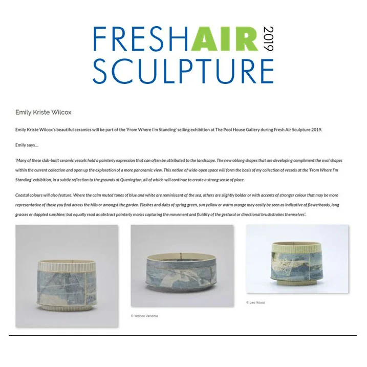 Fresh Air Sculpture, March 2019