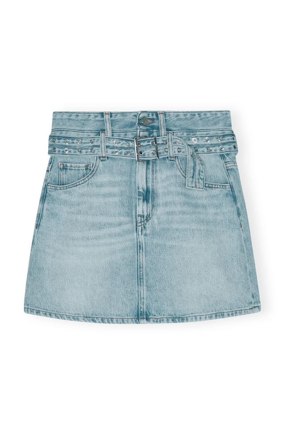 GANNI Soft Rigid Denim Mini Skirt — MILI