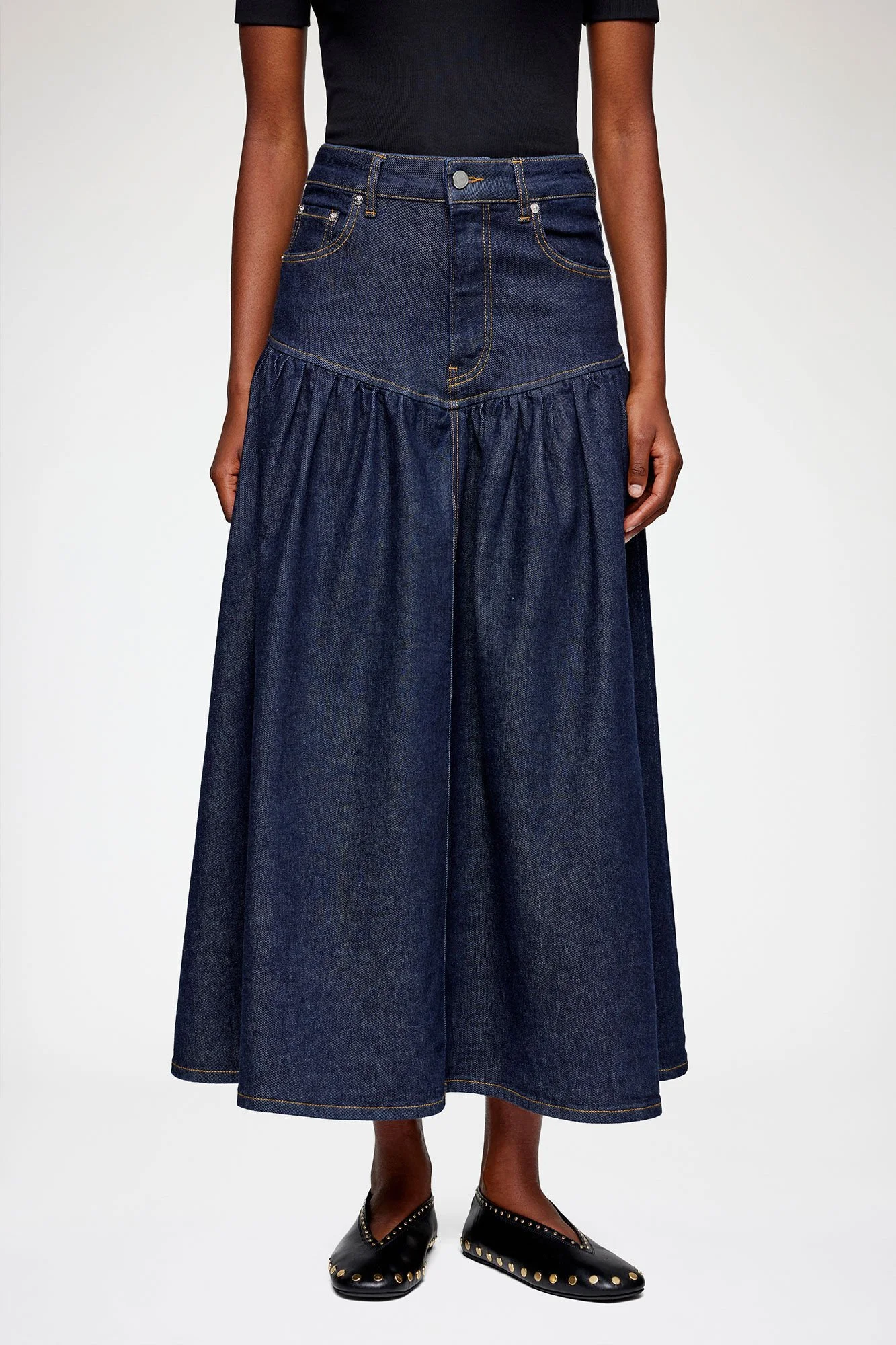 GANNI Stretch Denim Long Skirt_A1090248_077_3.jpeg