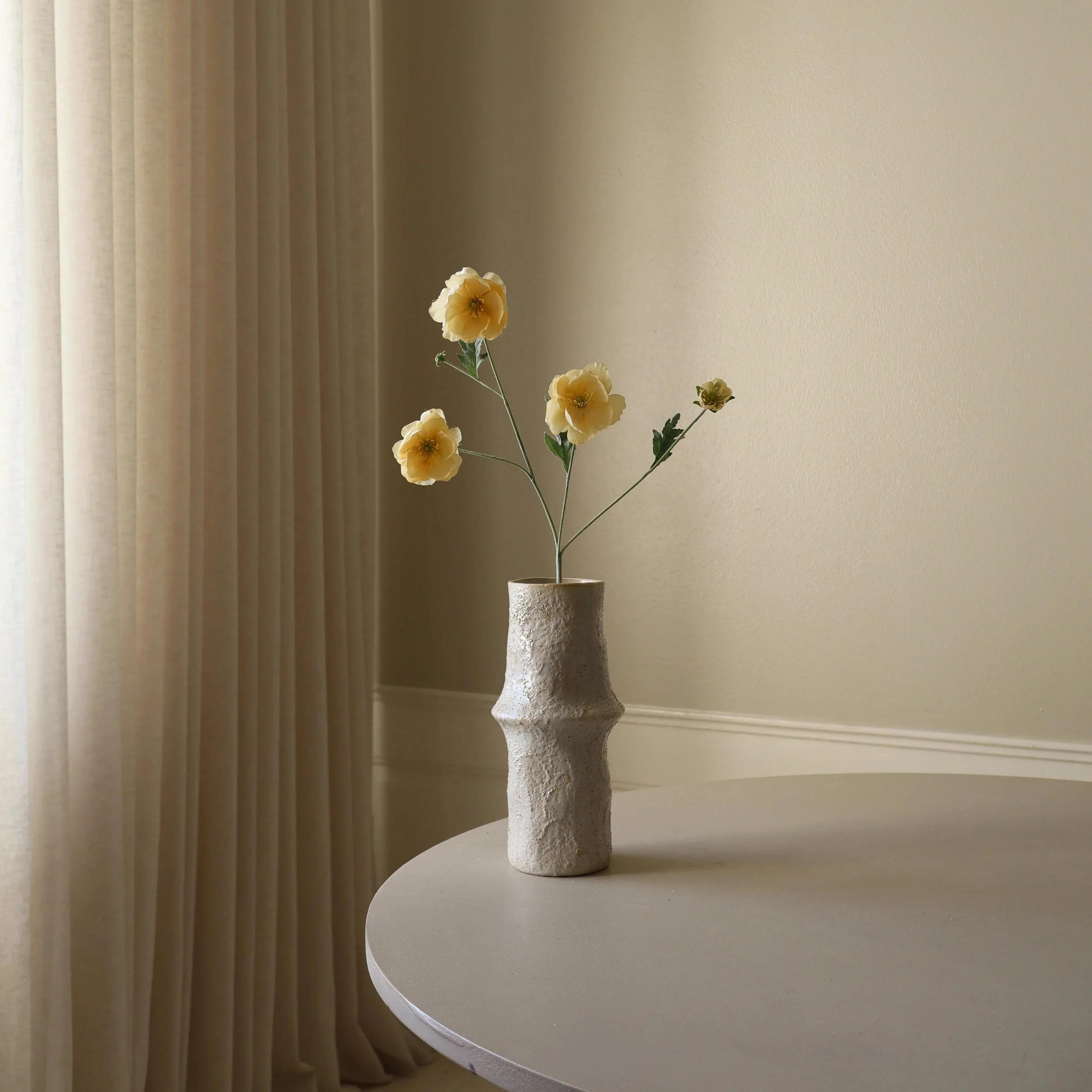 BOTANÉ Yellow Four Heads Poppy Flower_1.jpg