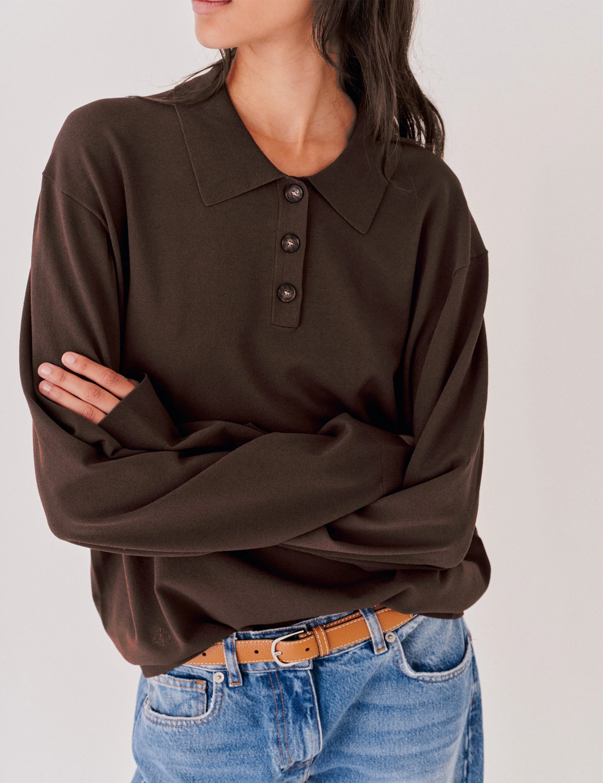 The Garment 21109 Madison Polo Espresso 514_10.jpg