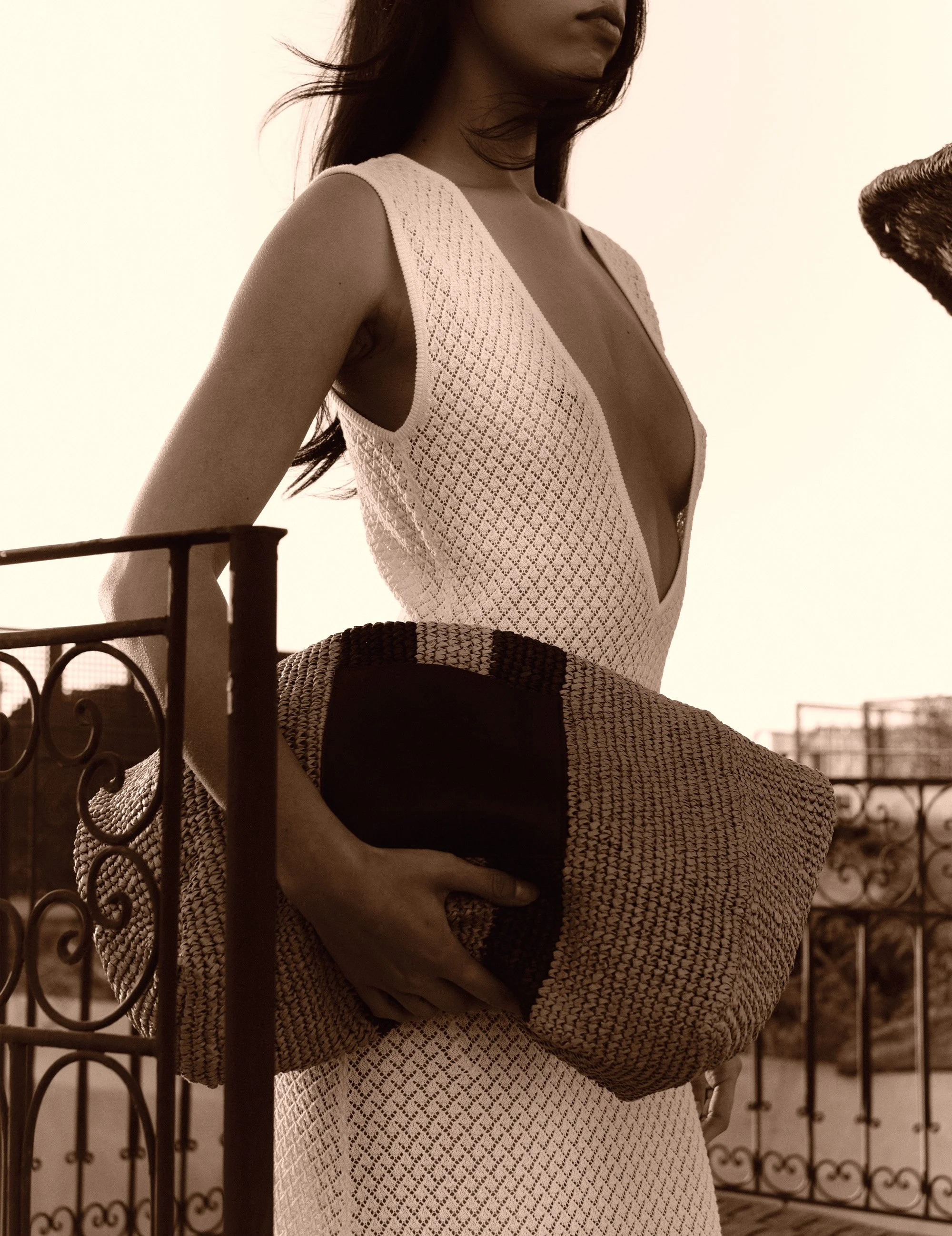 The Garment 22576 Raffia Beach Bag Naturel black stripe 999_10.jpg