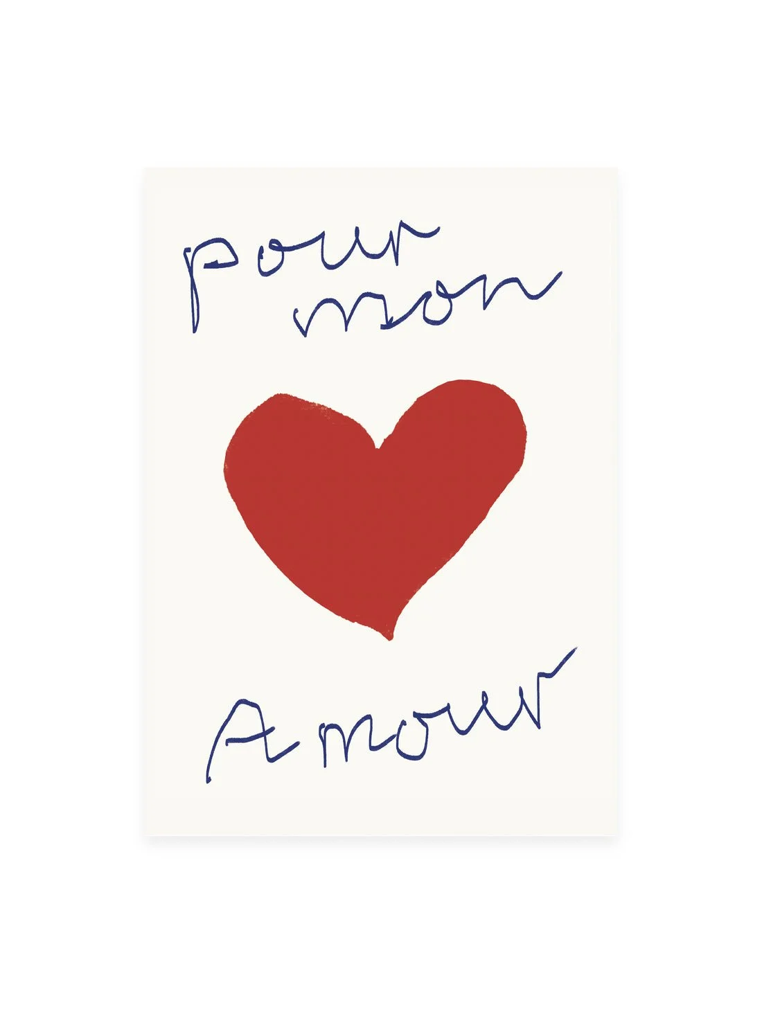 L'ATELIER SAMEDI Postcard Pour Mon Amour