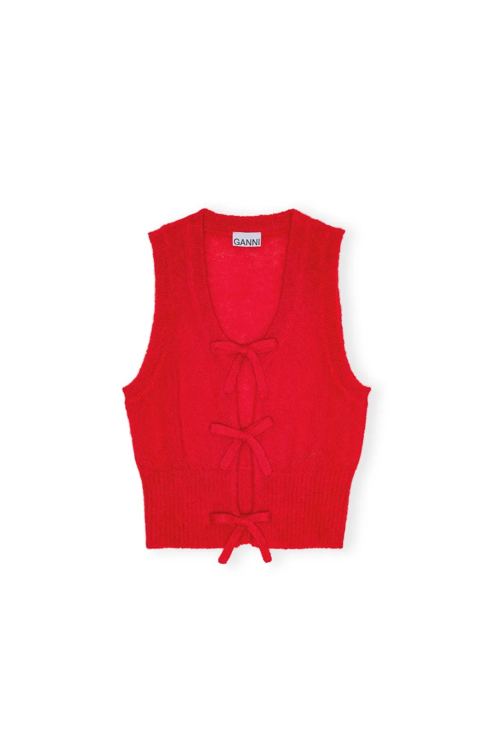 GANNI Light Mohair Tie String Vest — MILI