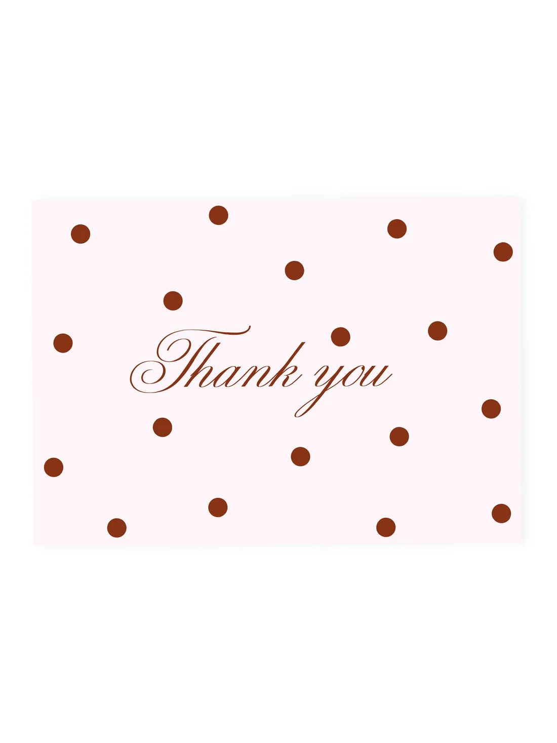 L'ATELIER SAMEDI Postcard 'Thank you' Polka Dots