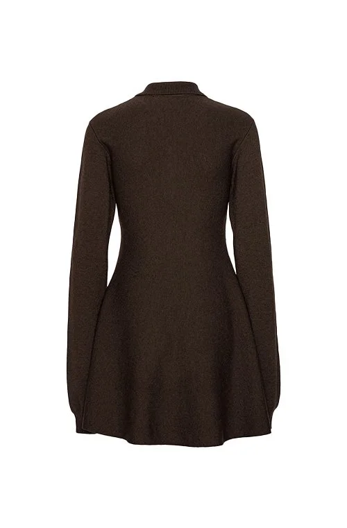 english factory long sleeve whipstitch knit mini dress Whip Stitched Knit Mini Dress main image 1