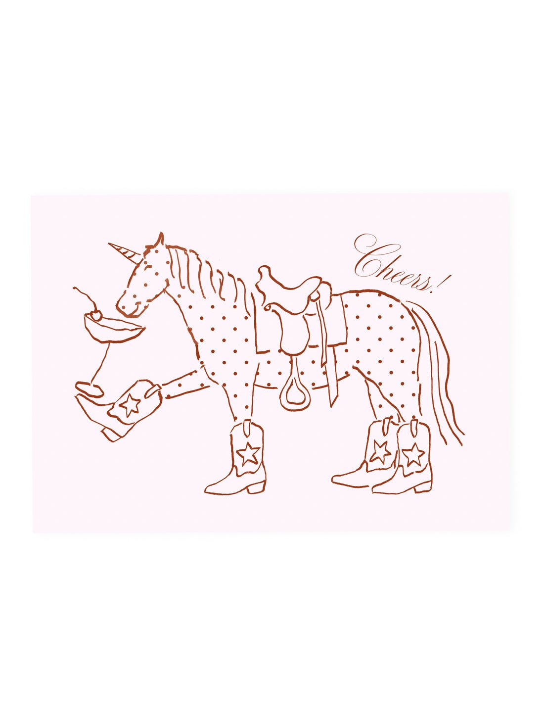 L'ATELIER SAMEDI Postcard Einhorn Polka Dots 'Cheers!'.jpeg