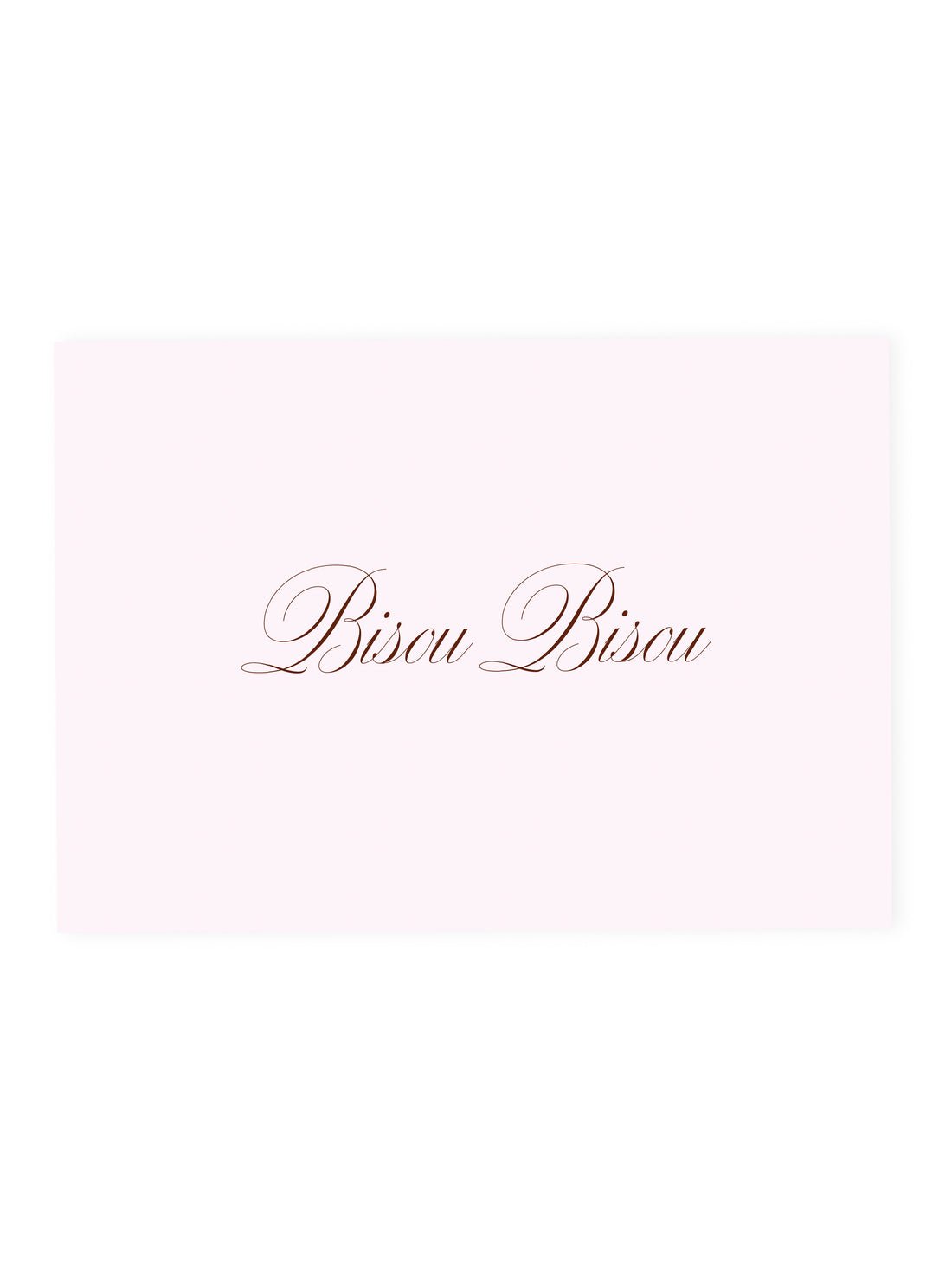 L'ATELIER SAMEDI Postcard 'Bisou Bisou' Rosa