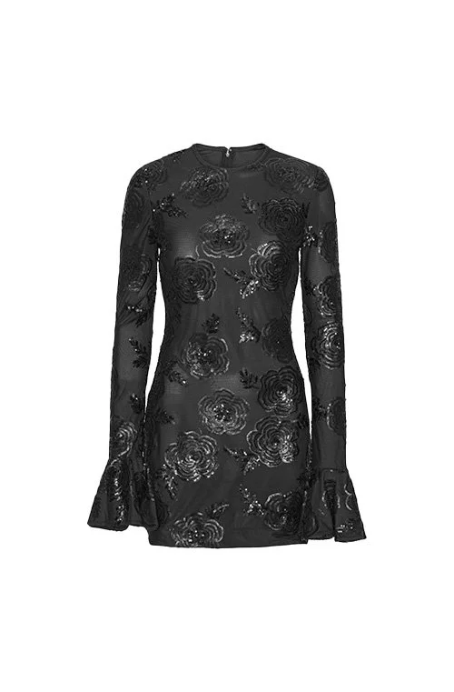 ROTATE Sequins Ls Mini Dress