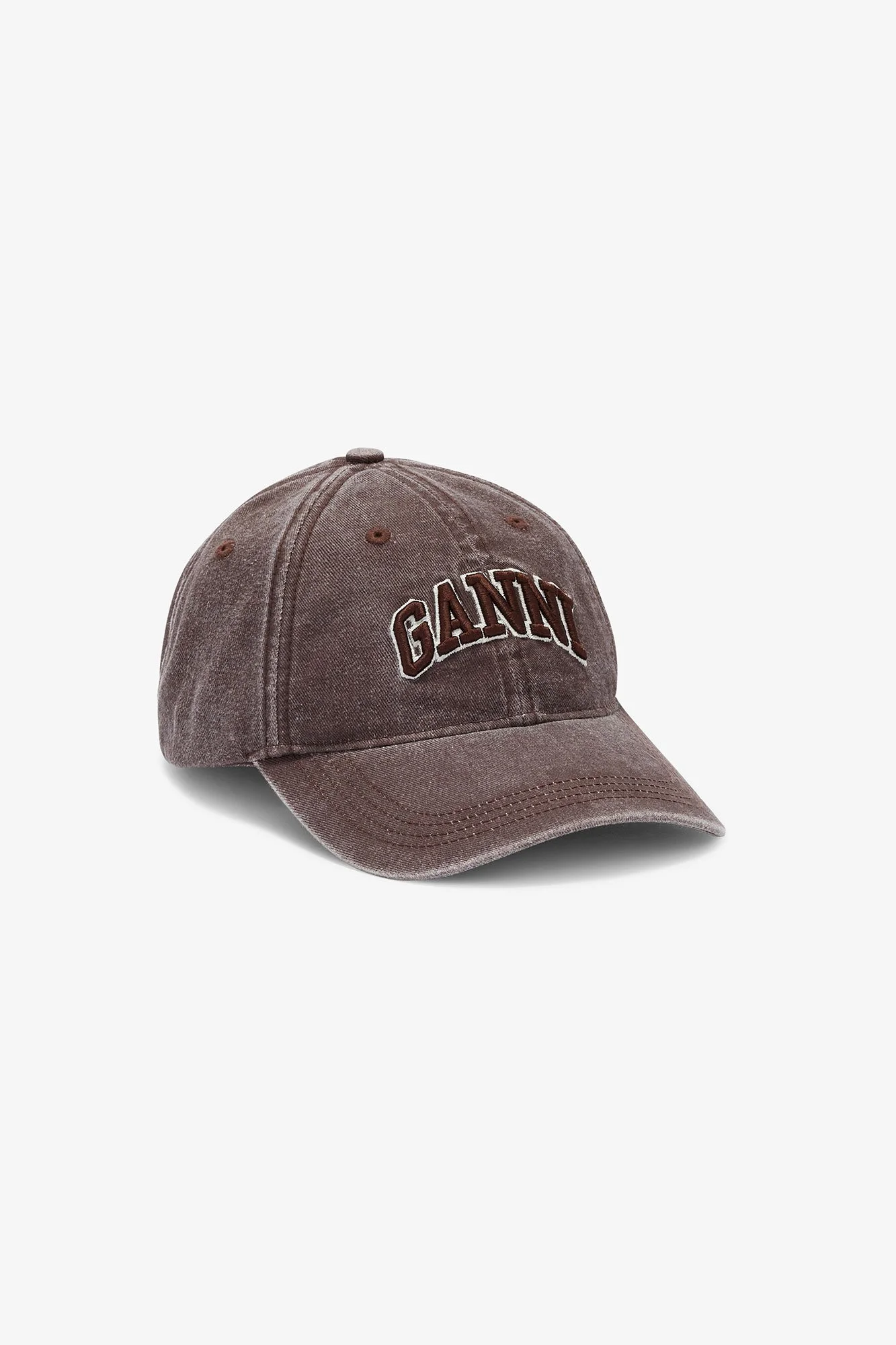 GANNI Washed Cotton Canvas Cap