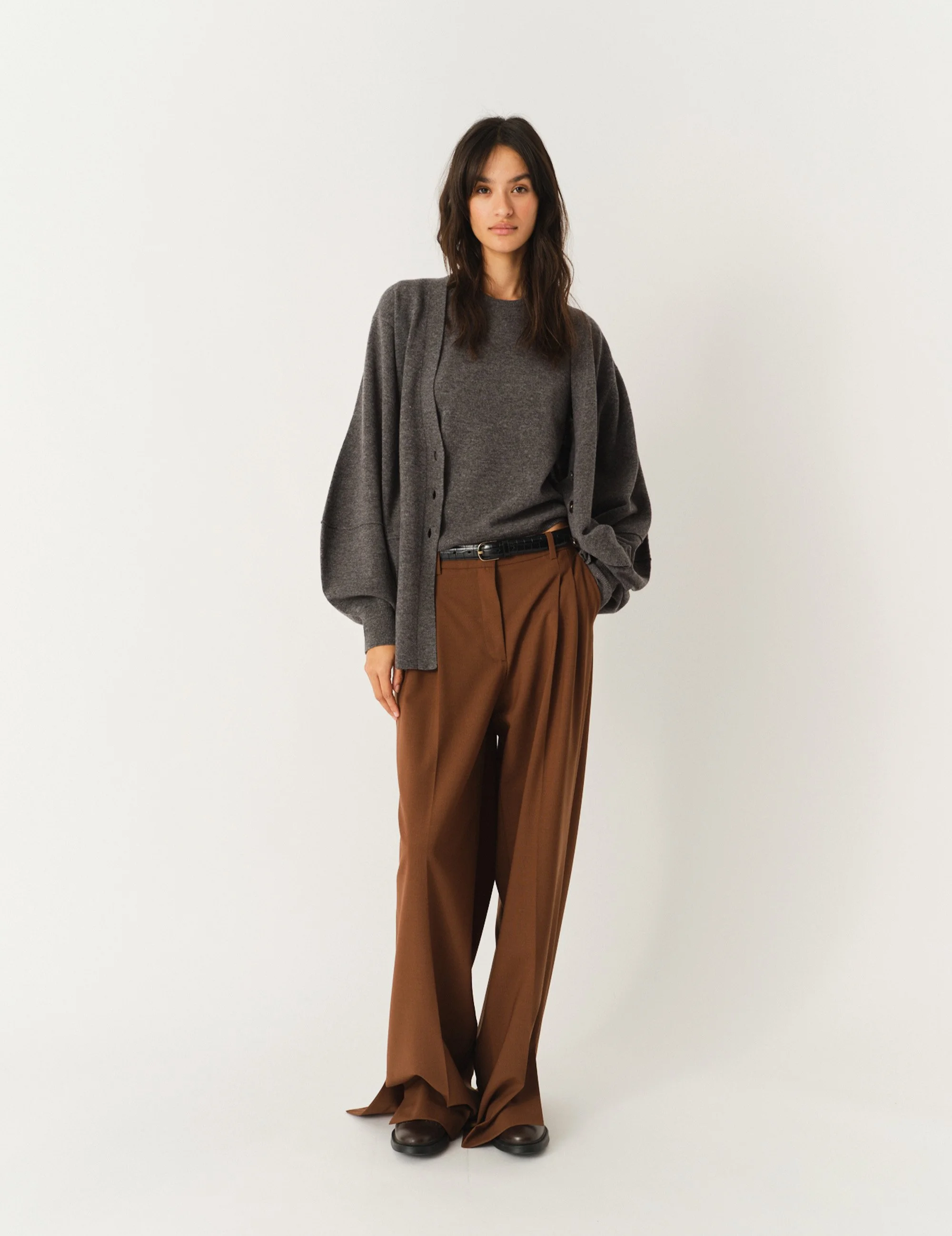 The Garment 19470 Como Sleeve Cardigan Grey Melange 602_10.jpg