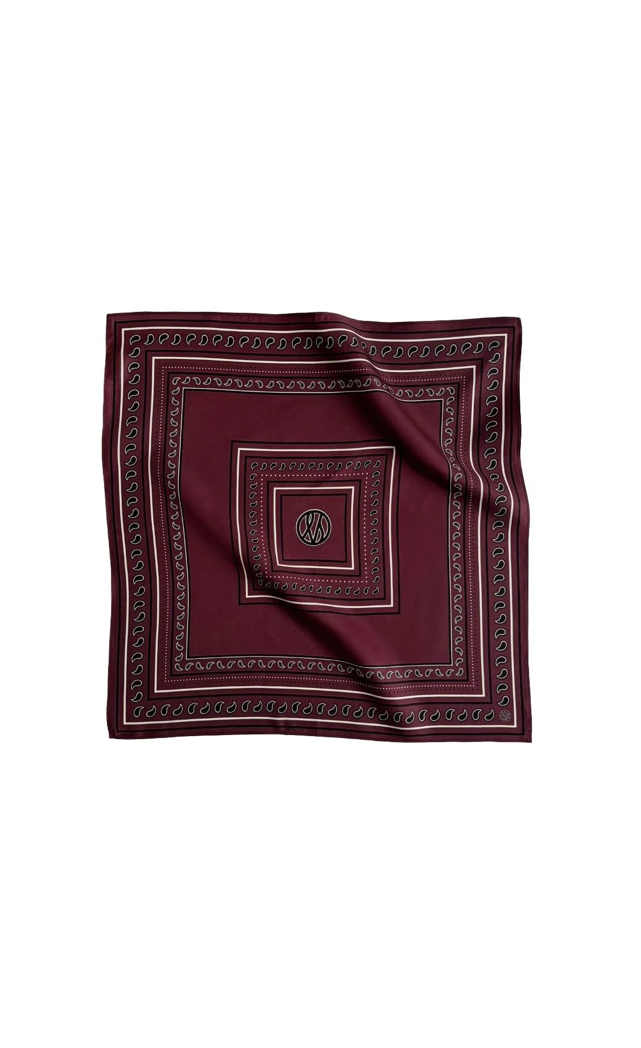 LESCARF Paisley Wine Red 50cm