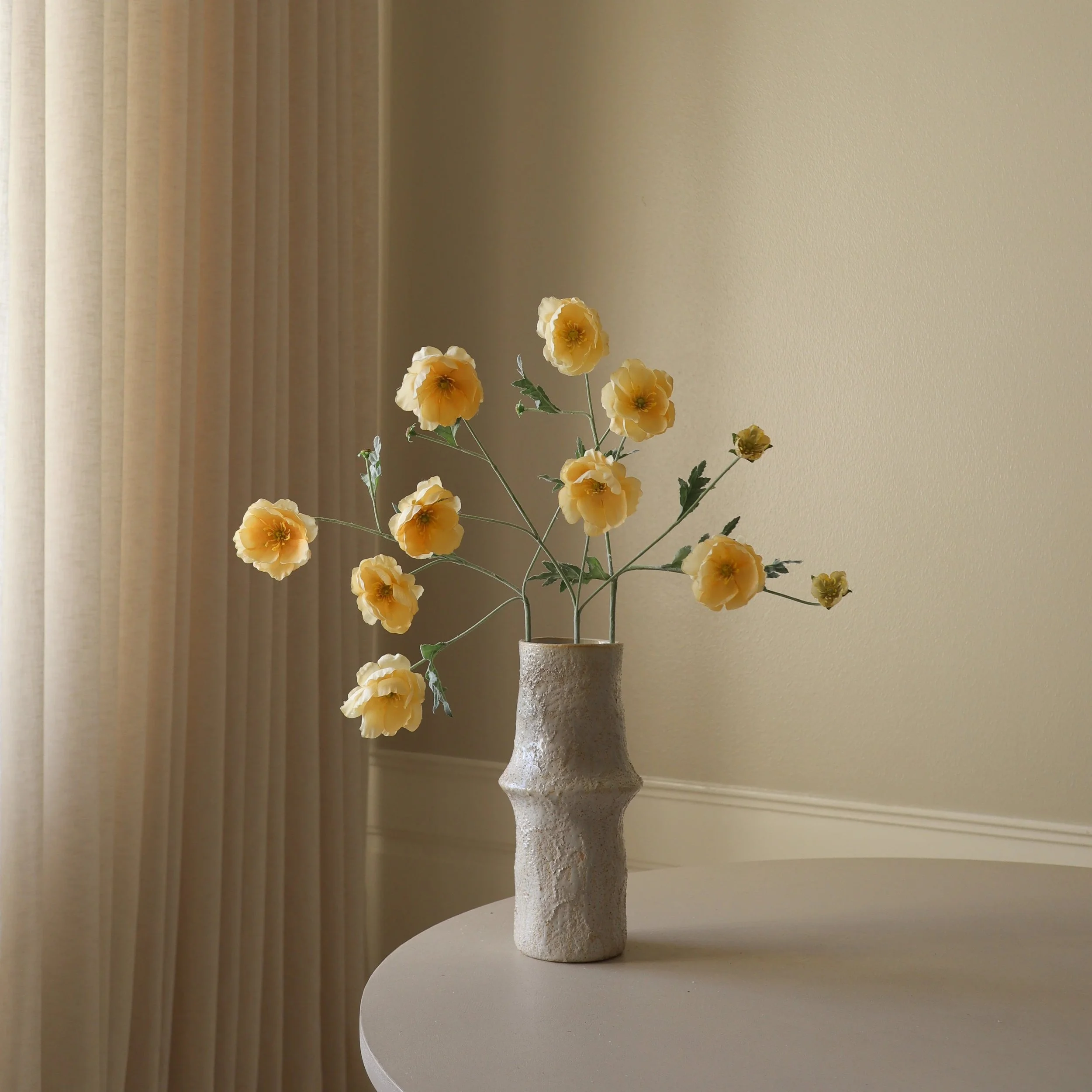 BOTANÉ Yellow Four Heads Poppy Flower_3.jpg