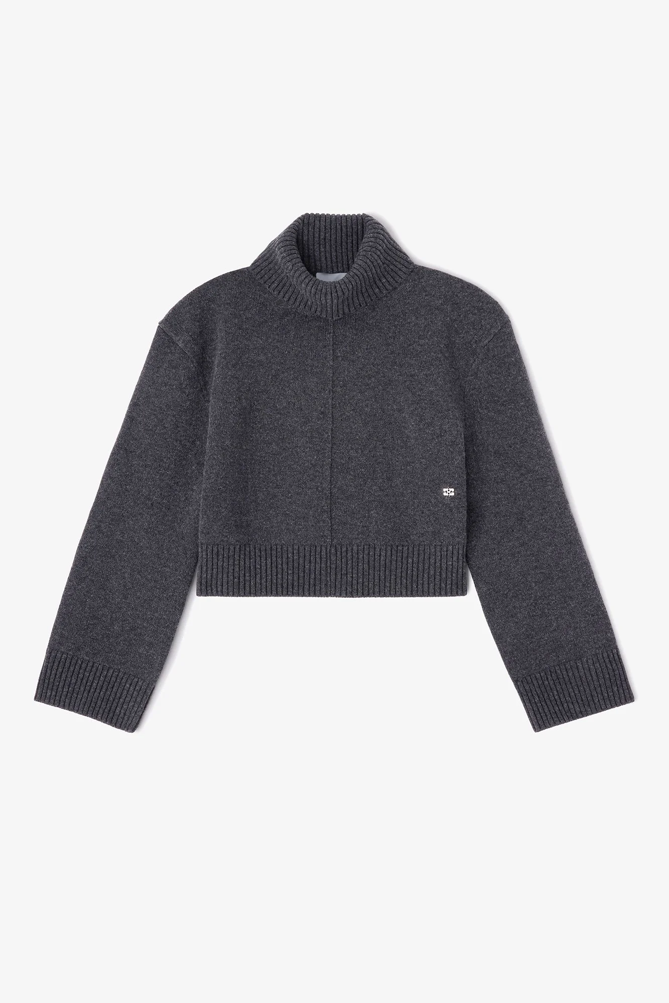GANNI  Compact Wool Turtleneck
