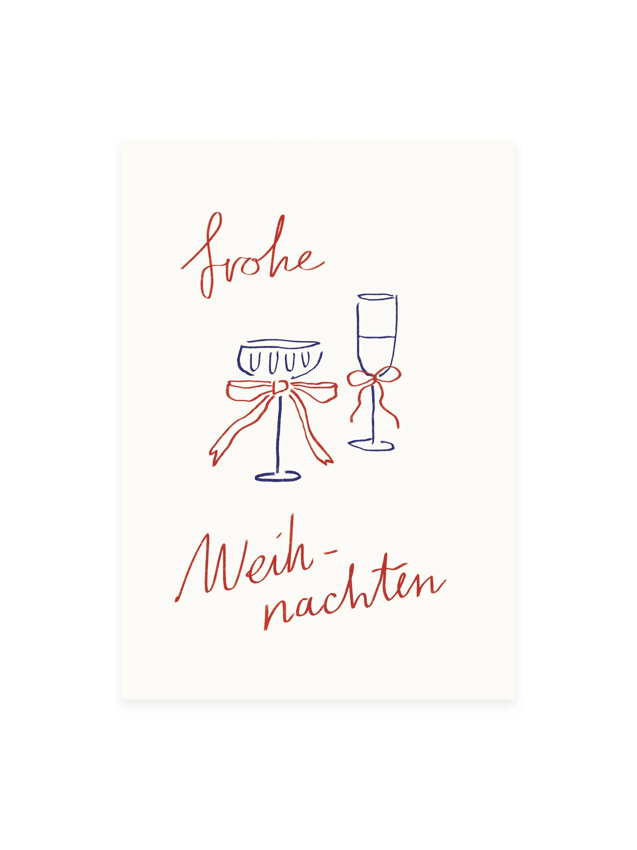 L'ATELIER SAMEDI Postcard Frohe Weihnachten