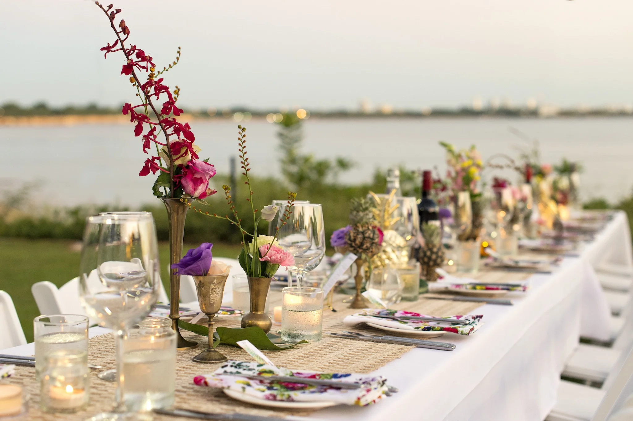 a Darwin dry season wedding open air wedding guest tables