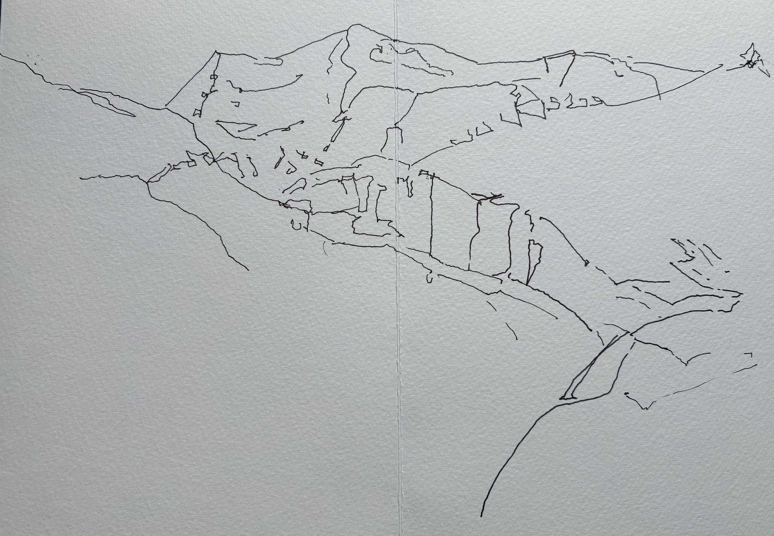 Engadin, van steen/ijs naar water: zand. Werk in uitvoering 2024-heden