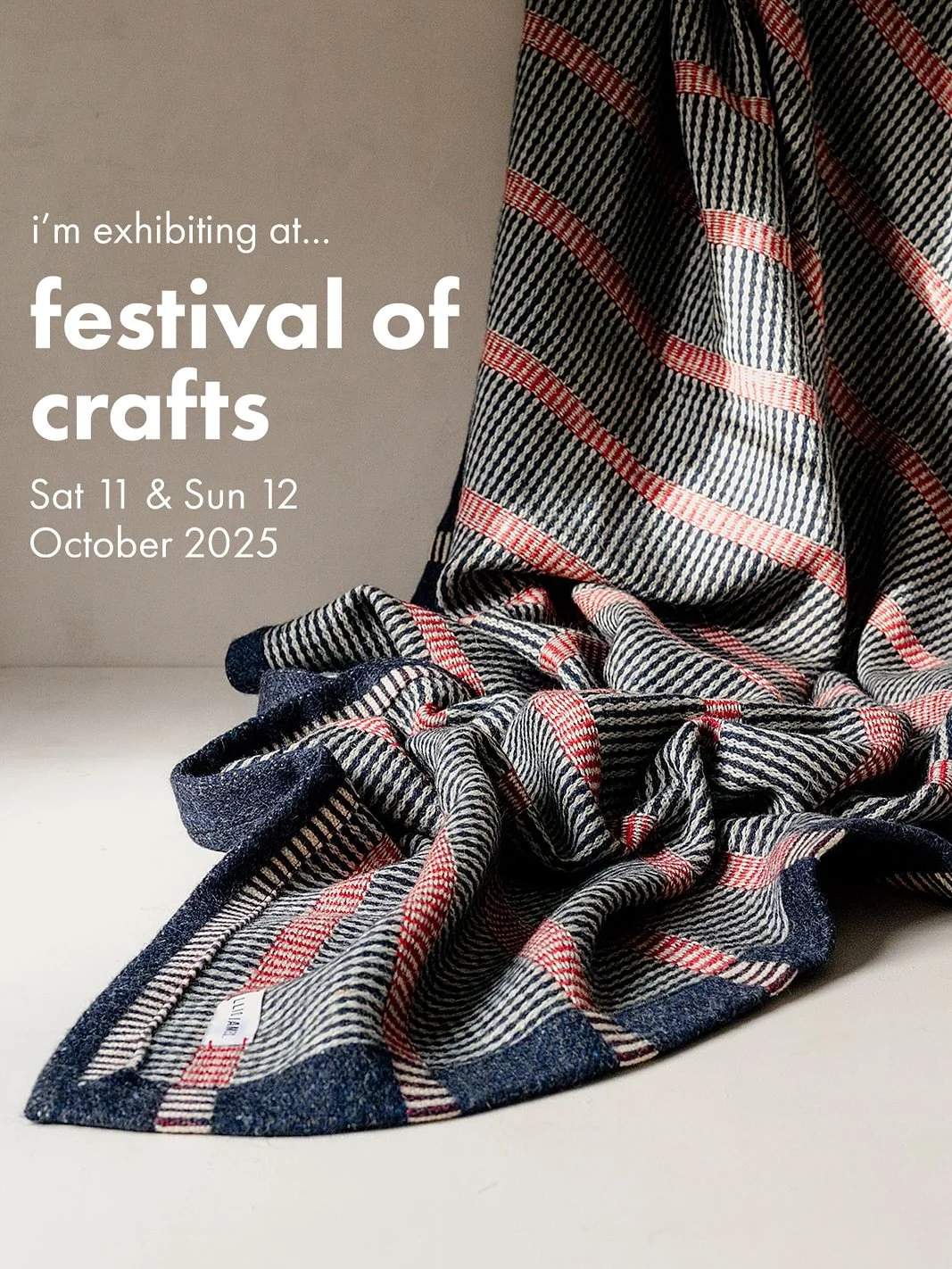 Really looking forward to be heading to Farnham @farnhammaltingscraft this weekend. I’ll be there with my woolen goods; blankets, cushions, scarves, pouches and some new bits. If you’re in the area, do come along.
///
Edrych ‘mlaen