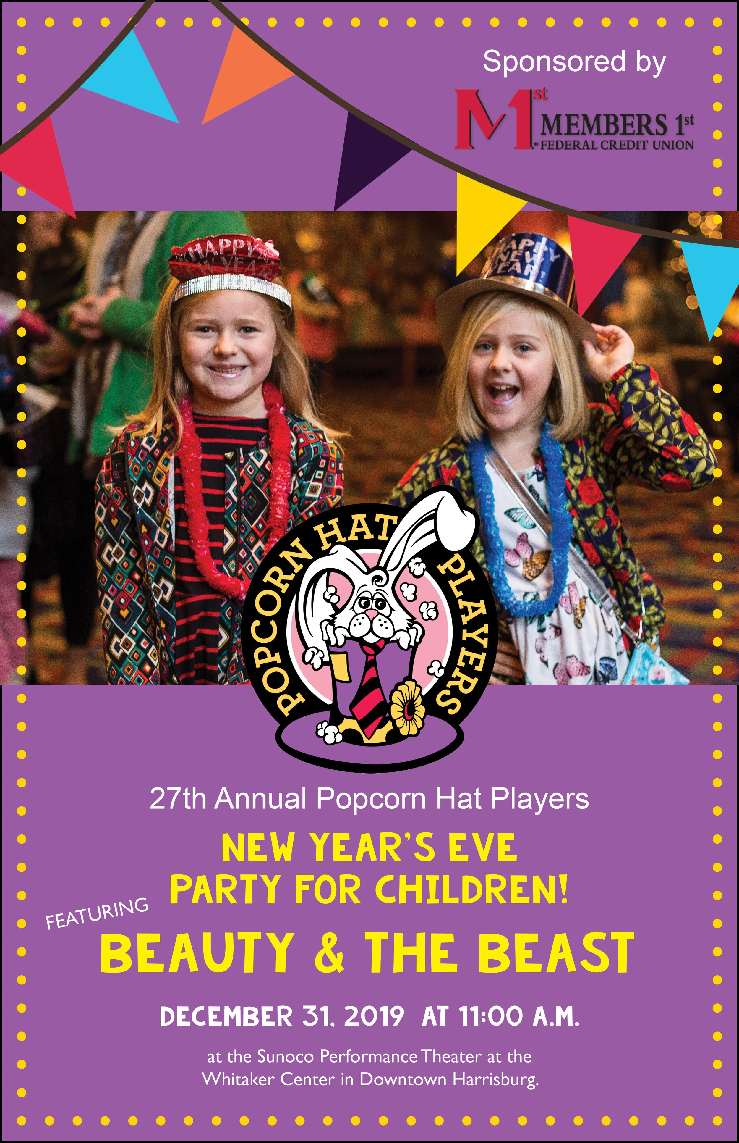 27th Annual New Year's Eve Party For Children! | Harrisburg | December 31