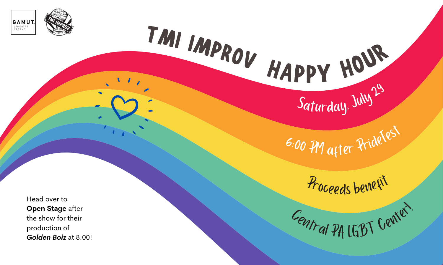 TMI Improv July Post-Pridefest Show | Harrisburg | July 29, 2023