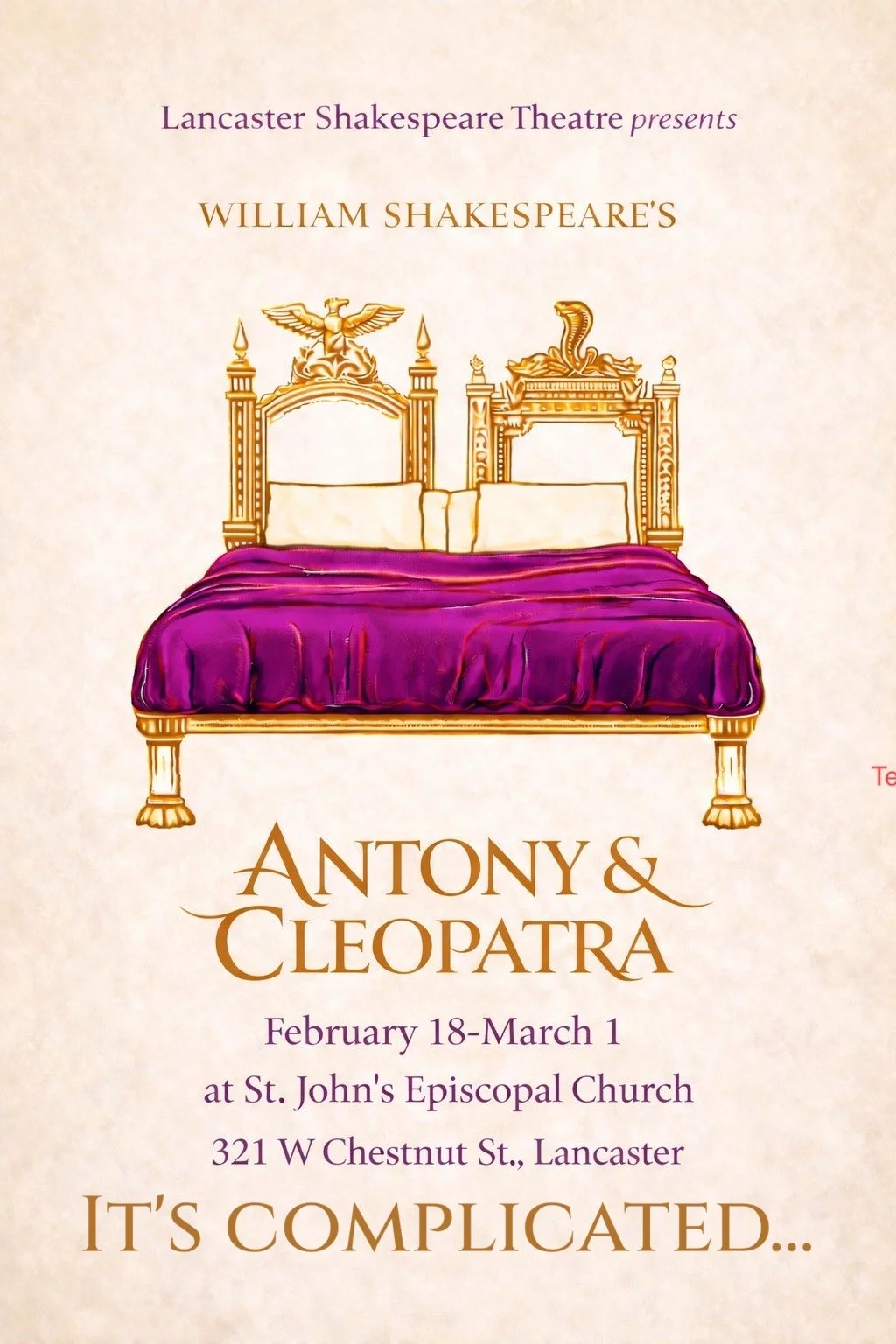 Antony and Cleopatra | Lancaster | February 18-March 1, 2026