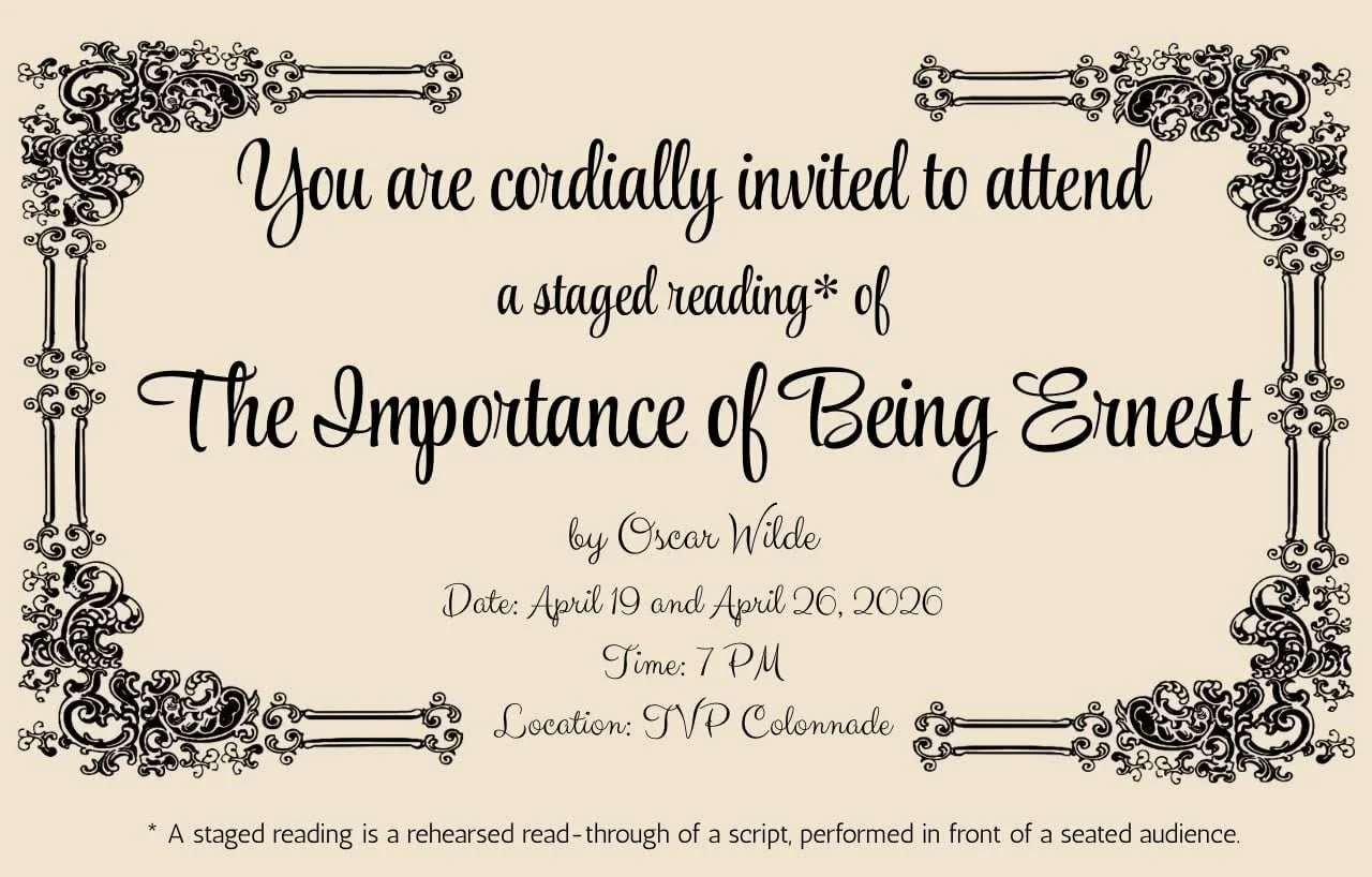 The Importance of Being Earnest | Millersburg | April 19 &amp; 26, 2026