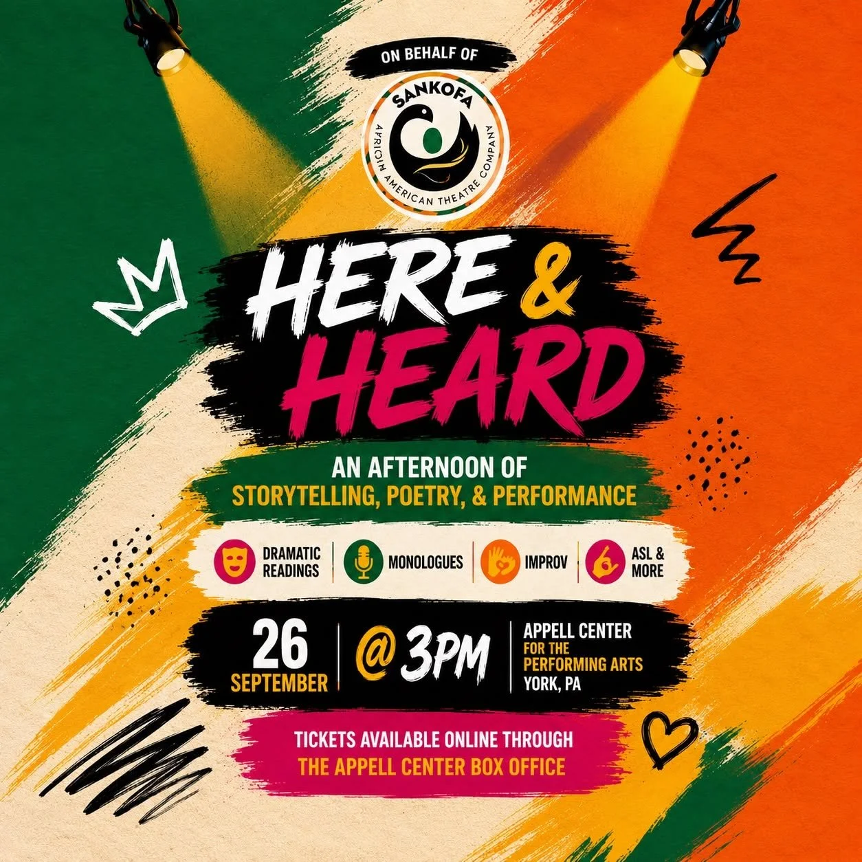 Here &amp; Heard | Harrisburg | September 26, 2026