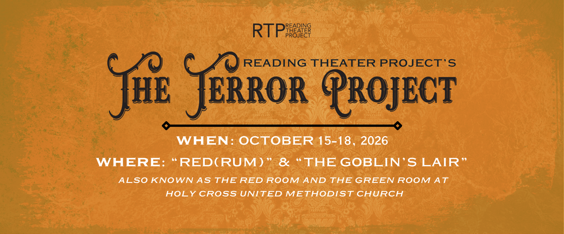 The Terror Project | Reading | October 15-18, 2026
