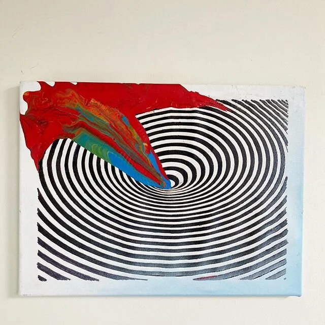 &lsquo;Op-Alley&rsquo;
Acrylic on laser-cut canvas
40 x 30cm
&pound;150

The canvas has a warp which is achieved by laminating cars behind the laser cut canvas.

I started this 4 years ago whilst I was meant to be working as a technician at a central