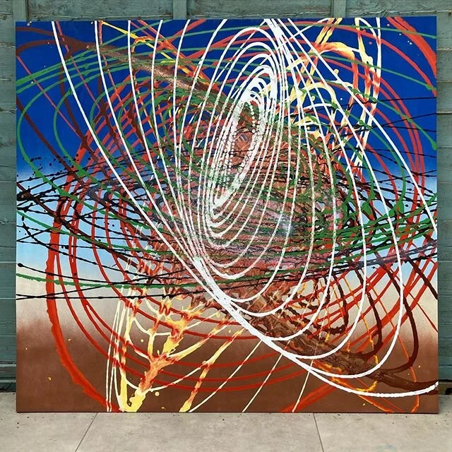 &lsquo;Finished, perfect and complete (nothing is)&rsquo;
Acrylic on ply
107 x 109cm
&pound;300 to &pound;600 (pay what you like, plus delivery - free local)

Here&rsquo;s a new idea - you can have this painting at minimum &pound;300 and maximum &pou