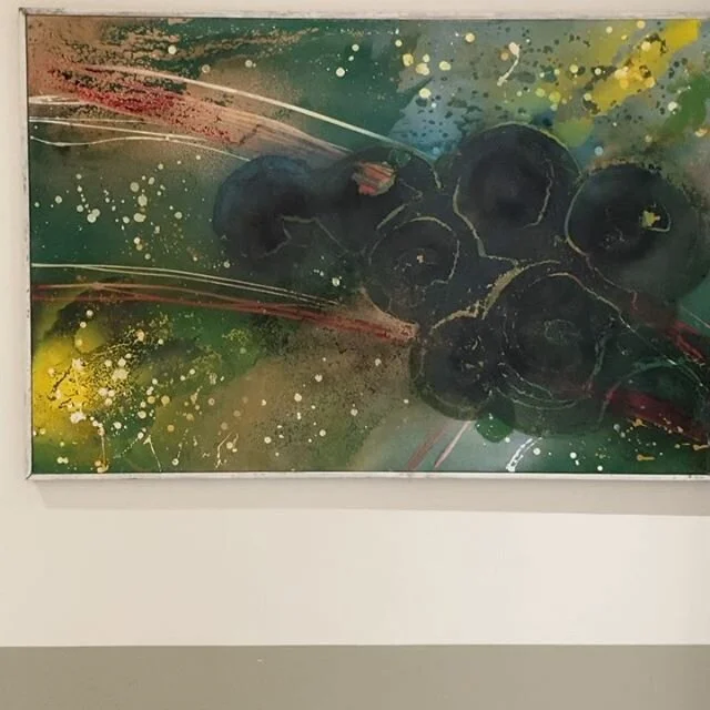 &lsquo;Together again&rsquo;
Acrylic on canvas with roughwooden trayframe
154 x 104cm
&pound;280 plus delivery
Even better, come and collect!)