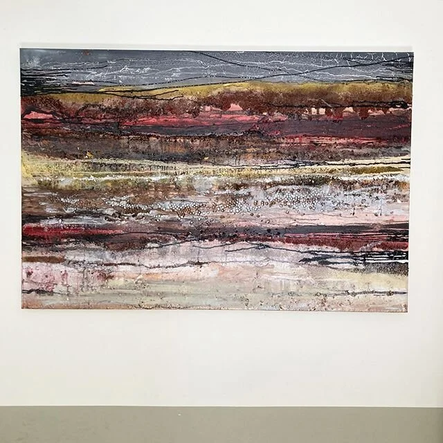 &lsquo;Rock study 07&rsquo;
Brick, resin and acrylic on canvas
150 x 100cm
&pound;350 plus shipping 
#runthejewels on the tunes
#art