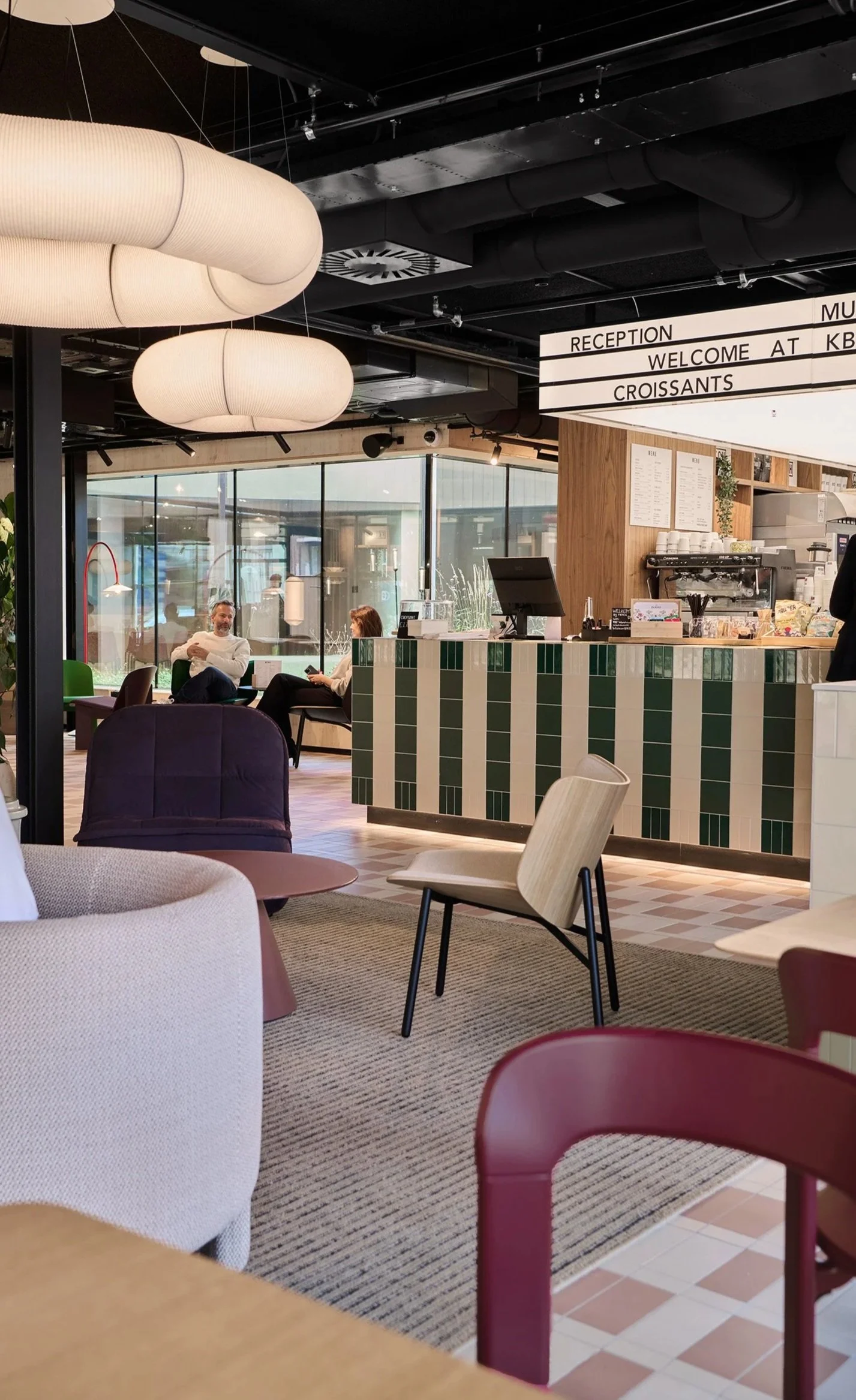 Custom deli and lounge furniture at KBF Warehouse.